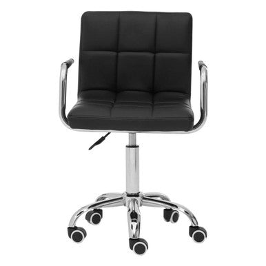 Finn Black Home Office Chair With Swivel Base - PN Home