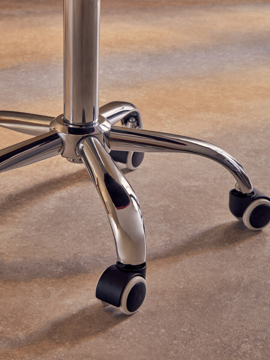 Fayth Pink Velvet Buttoned Home Office Chair - PN Home