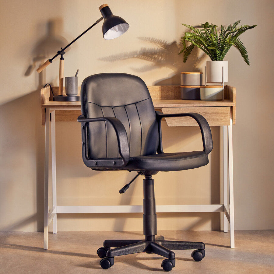 Flint Black Pu Home Office Chair - PN Home