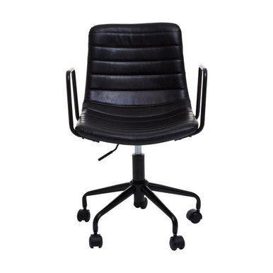 Forbes Black Home Office Chair - PN Home