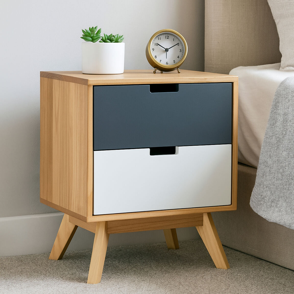 Watson 2 Drawer Bedside Table - PN Home