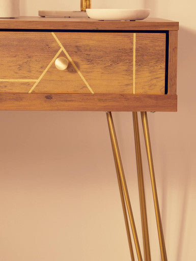 Flori Three Drawer Desk