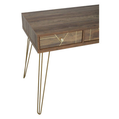 Flori Three Drawer Desk