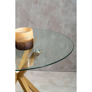 Salford Dining Table With Ash Wood Effect Metal Legs