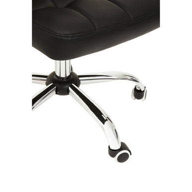 Brent Black Tufted Home Office Chair - PN Home