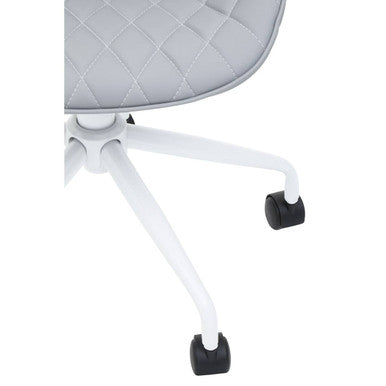 Brent Grey And White Home Office Chair