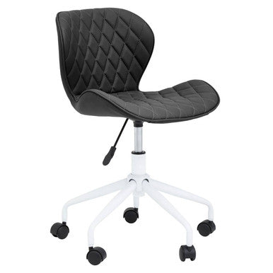 Brent Black And White Home Office Chair - PN Home