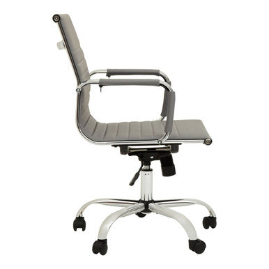 Brent Grey Low Back Home Office Chair - PN Home
