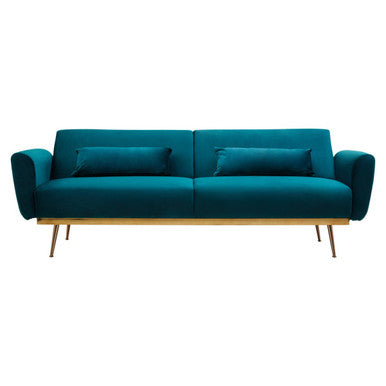 Green Velvet Sofa Bed, Hatton - PN Home