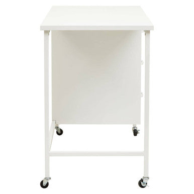 Academy Three Drawer White Desk - PN Home