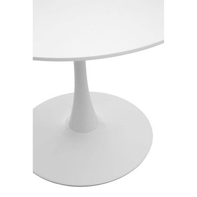 Laila Large White Round Dining Table - PN Home