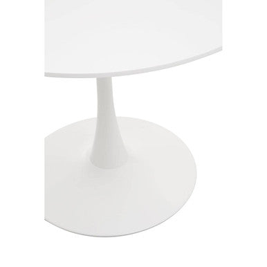 Laila White Small Round Dining Table - PN Home