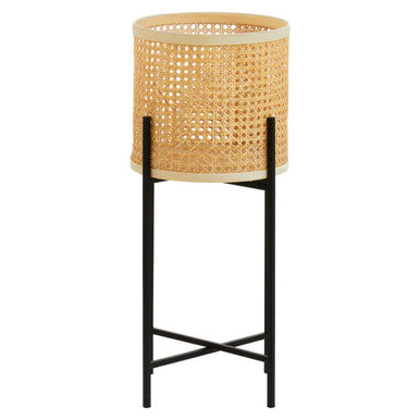 Depok Large Rattan Planter with Metal Stand - PN Home