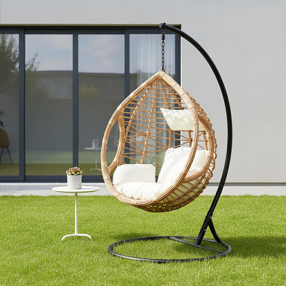Goa Natural Rattan Effect Hanging Chair - PN Home