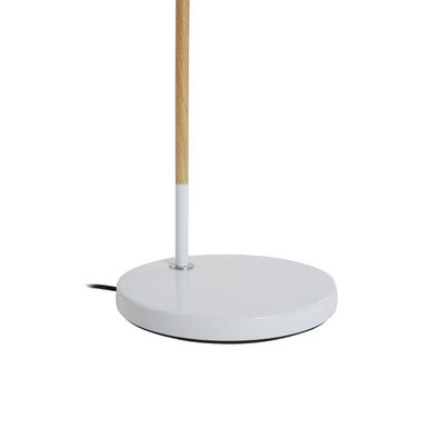 Bryant White Metal and Metal Floor Lamp - PN Home