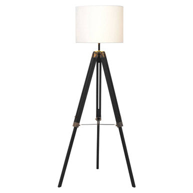 Malvern Tripod Floor Lamp With Black Base - PN Home