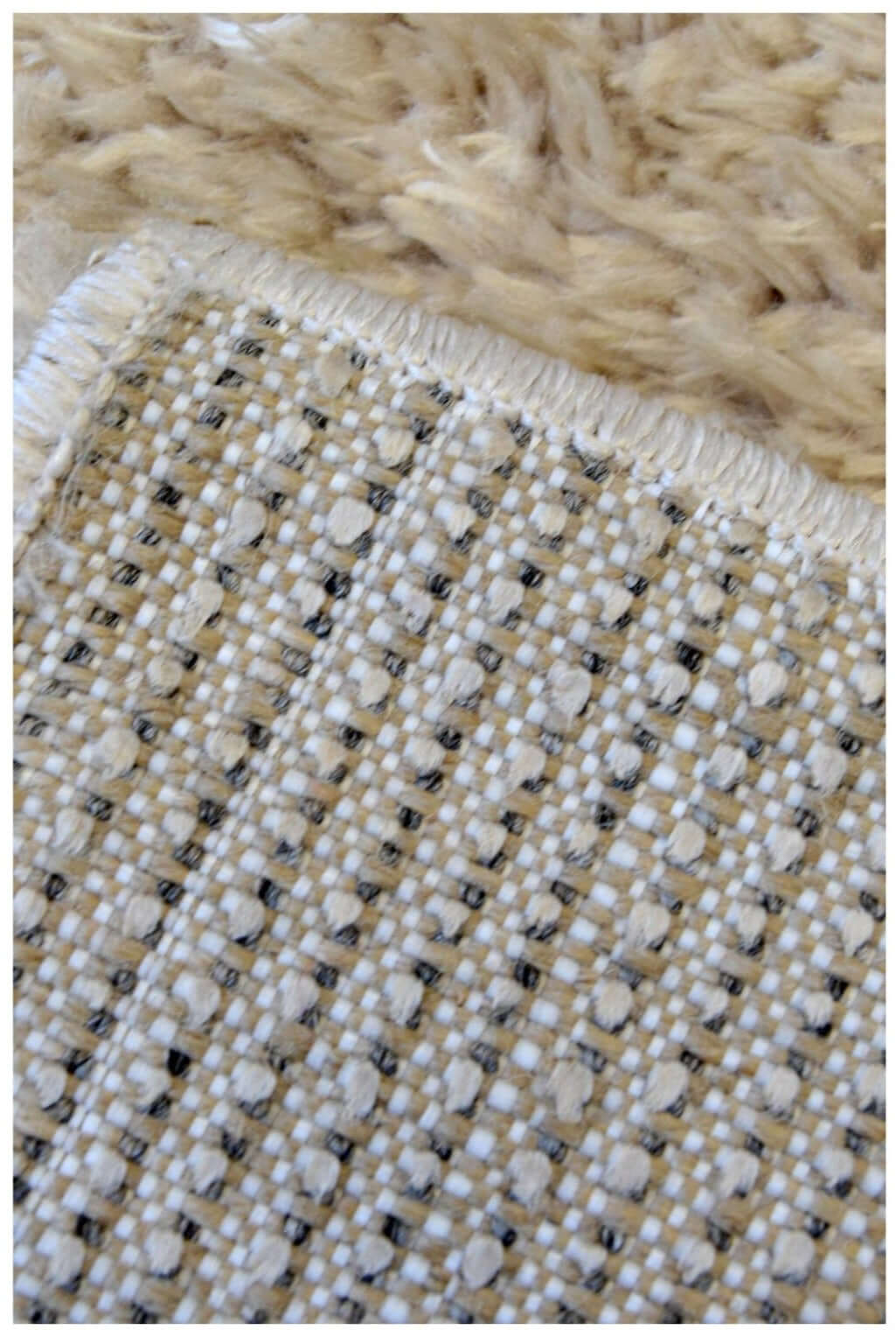 Lagom Natural Shaggy Rug - PN Home