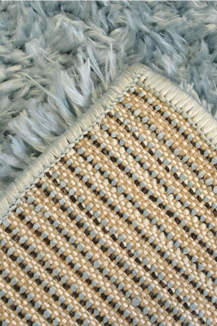 Lagom Duck Egg Blue Shaggy Rug - PN Home