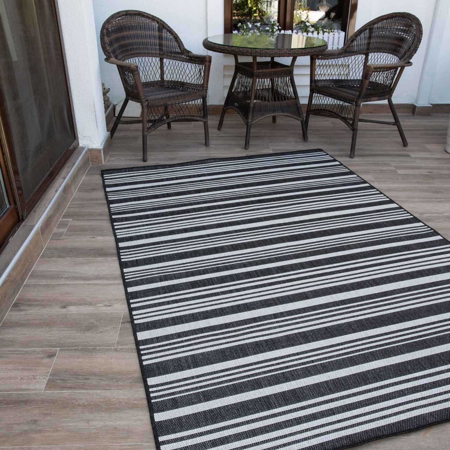 Ecology Outdoor Rug Black | 300bl - PN Home