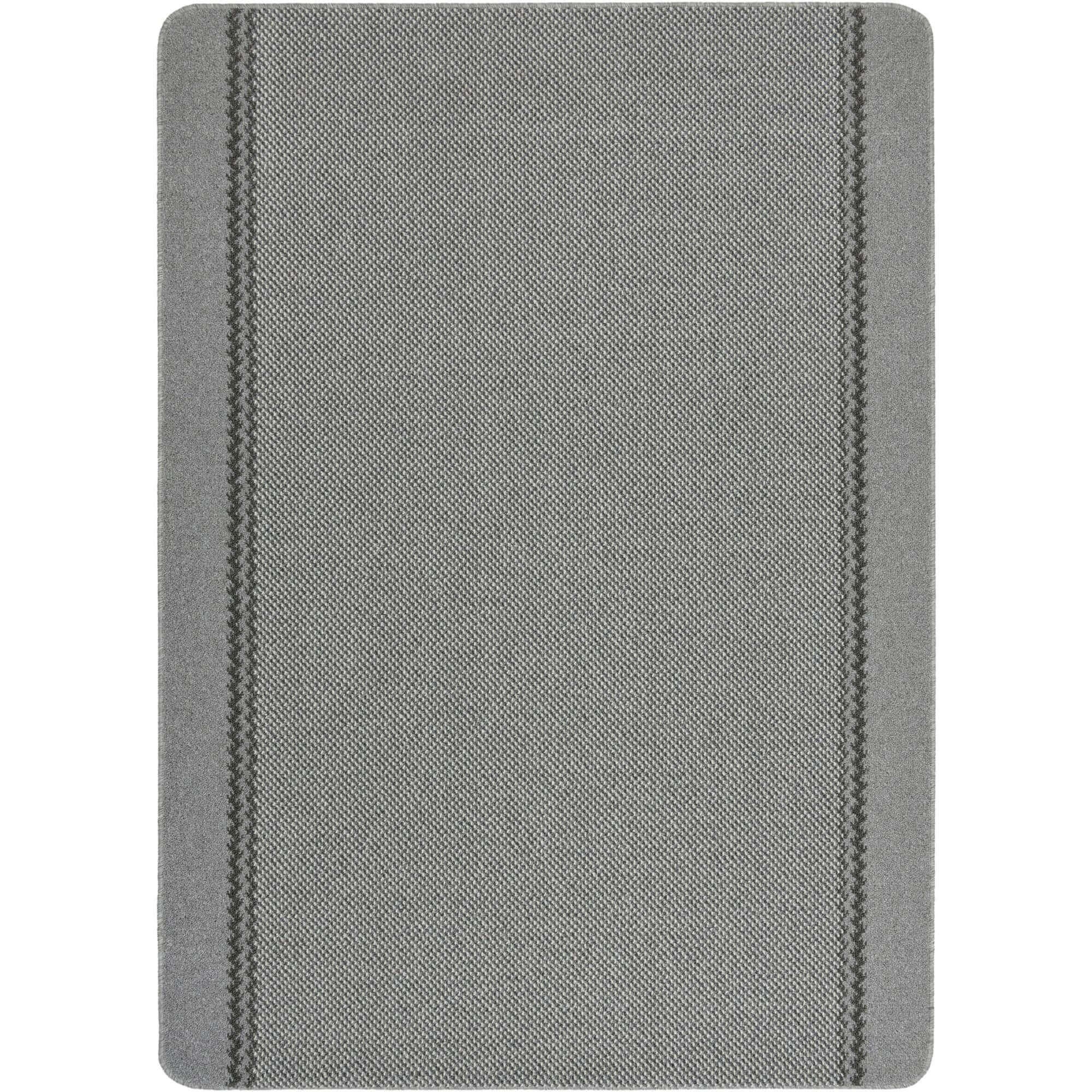 Washable Designer Bordered Grey Rug | 116G - PN Home