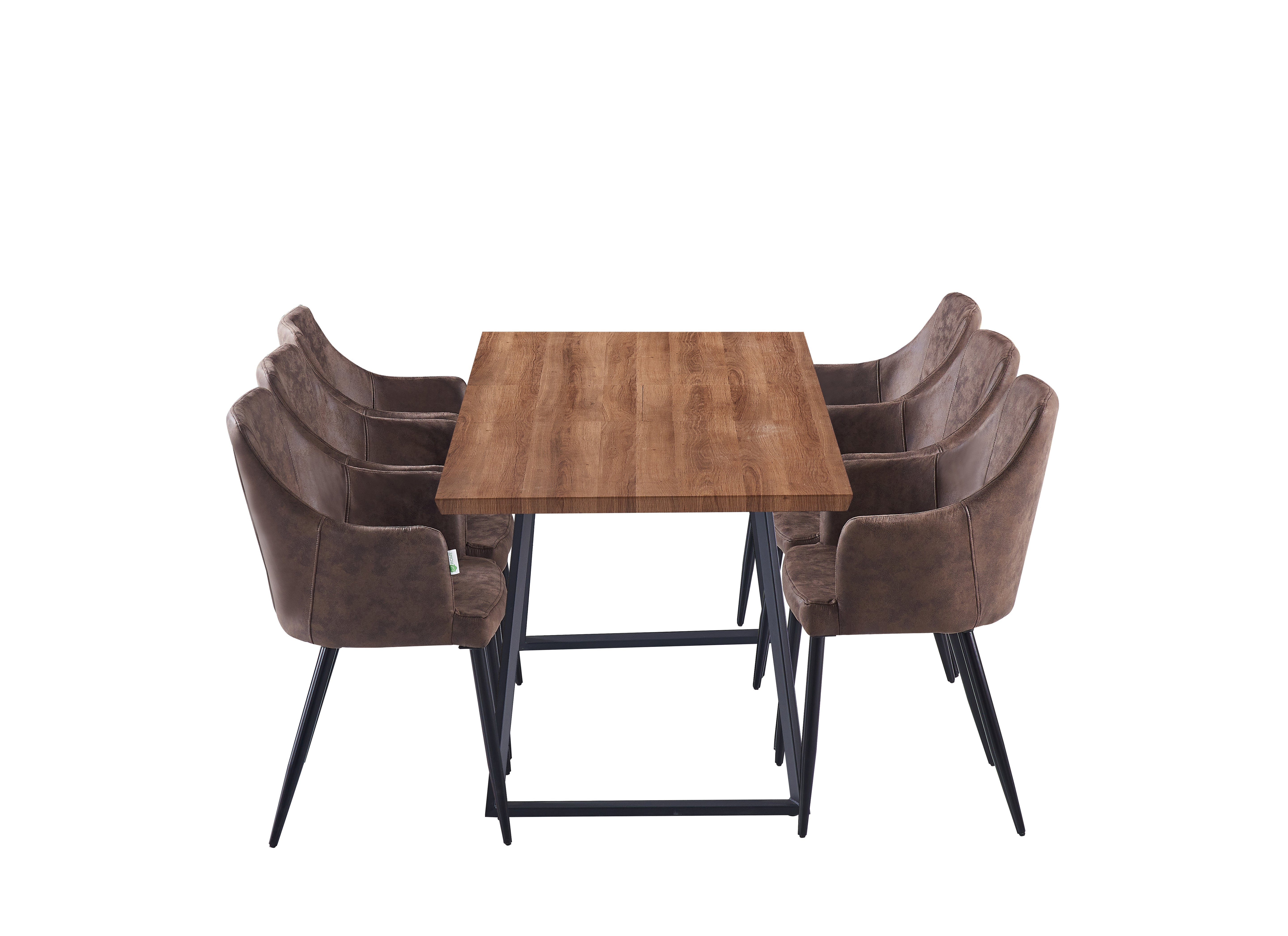 Zarah Brown Toga Lux Dining Set