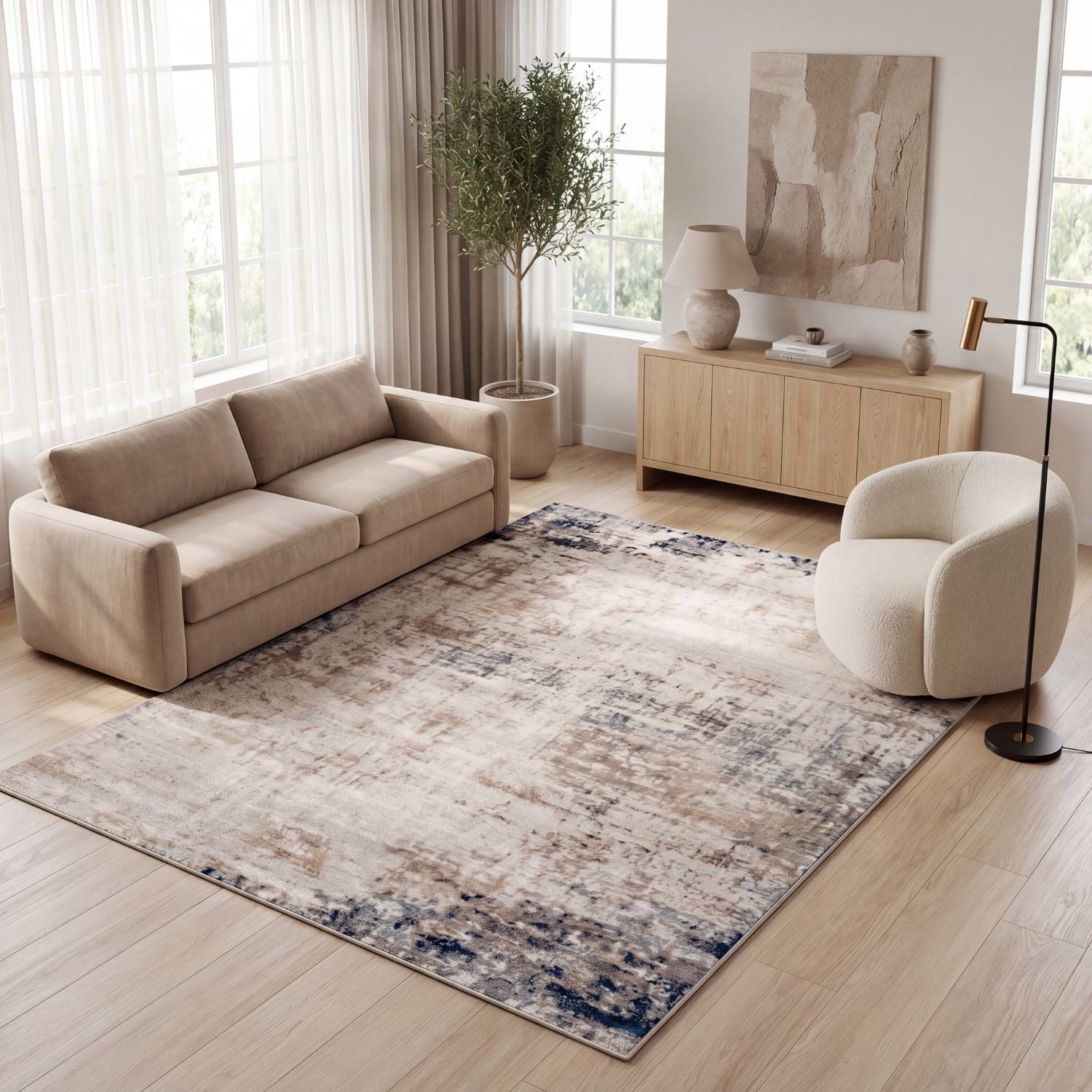 Montana Brown & Navy Rug - PN Home