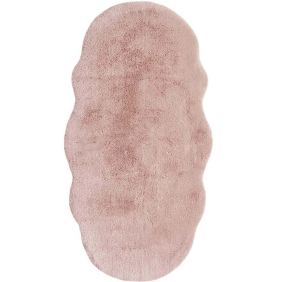 Luxury Pink Faux Fur Rug - PN Home