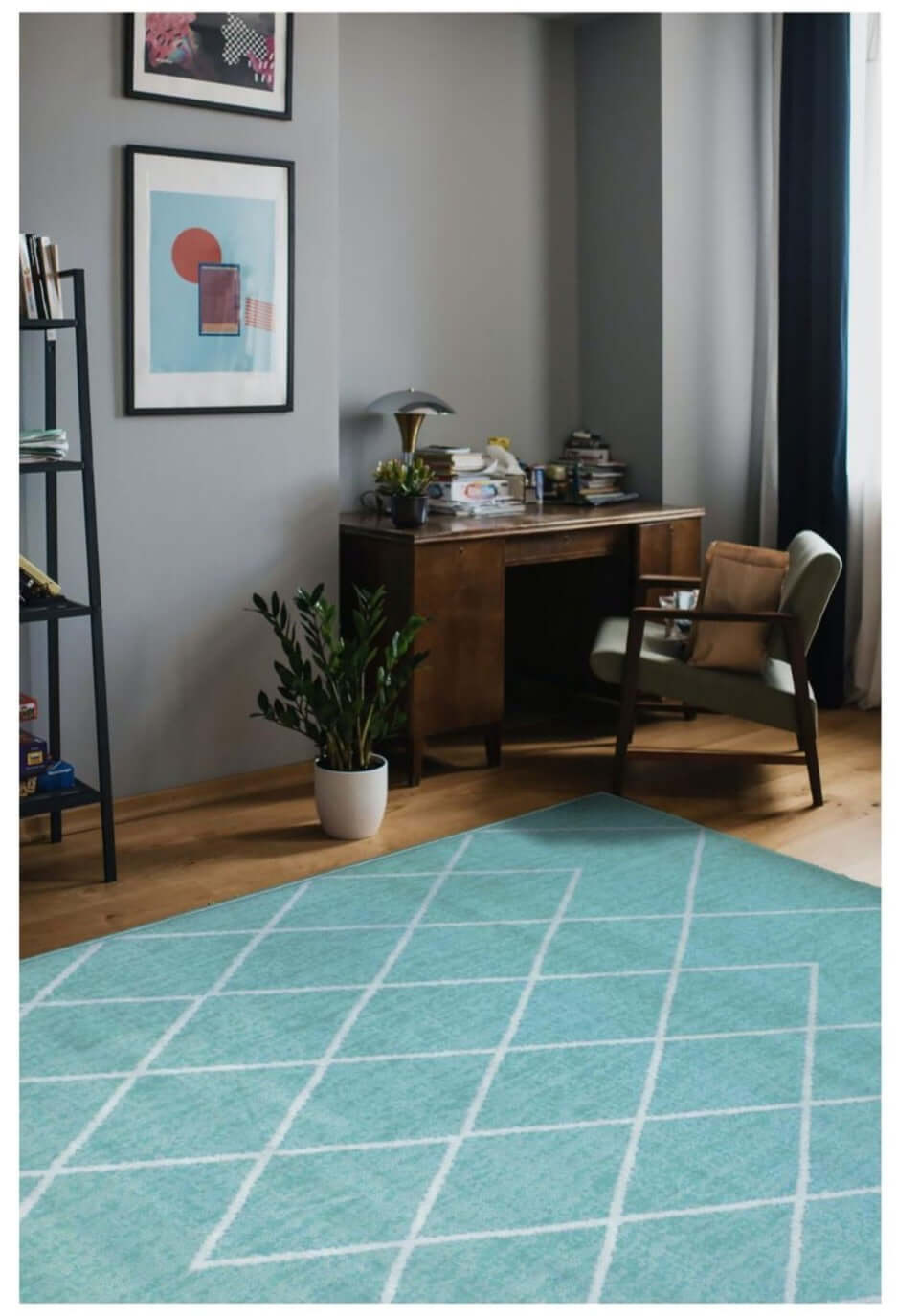 Maestro Berber Duck Egg Blue Rug | 3649 BS33 - PN Home