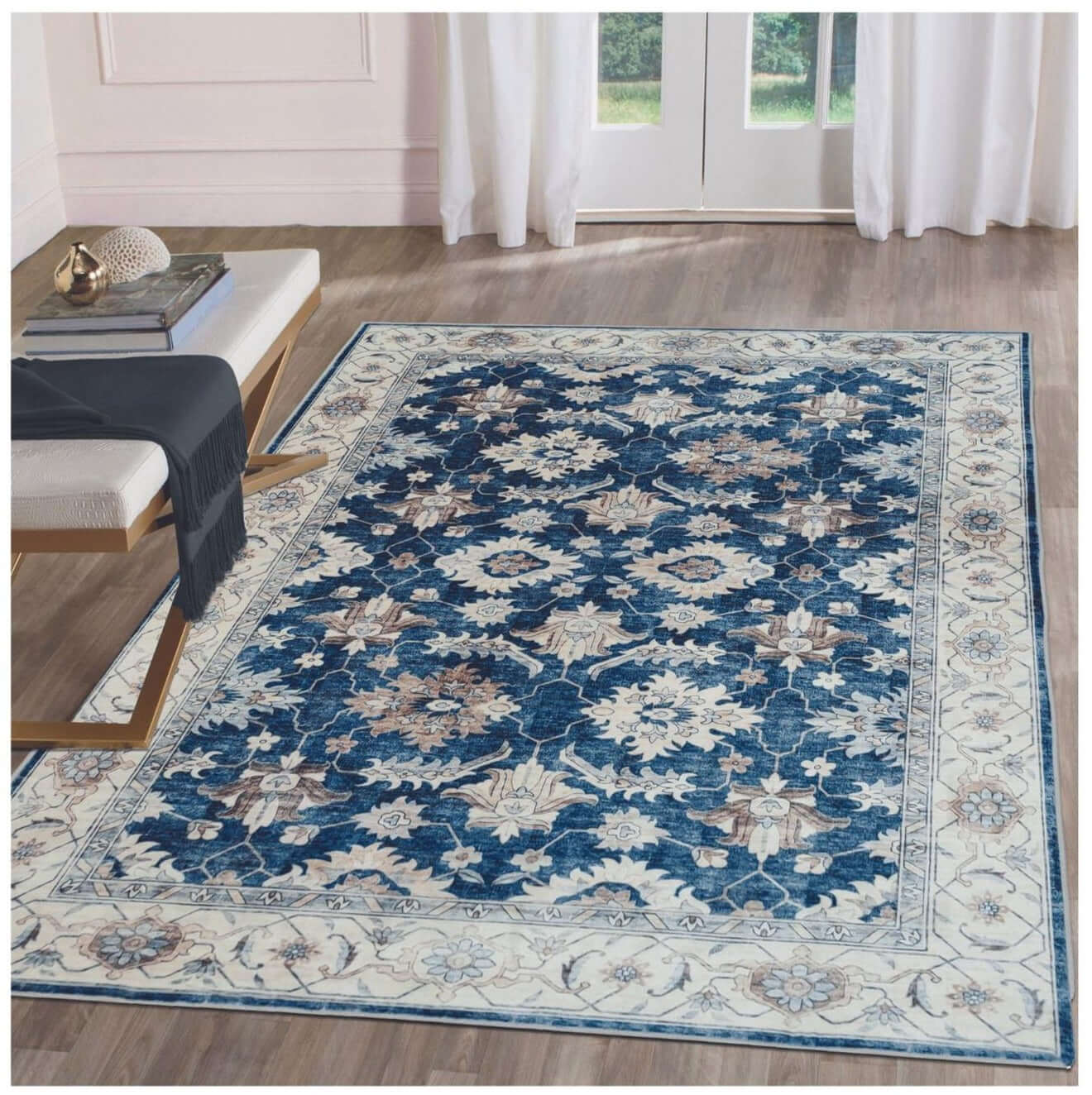 Jurdar Vintage Washable Rug - PN Home