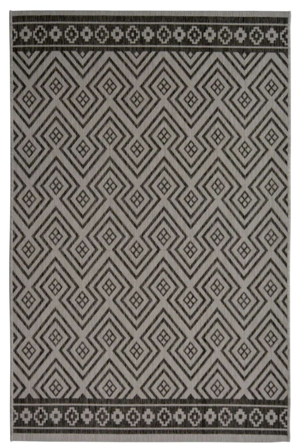 County Geo Grey Indoor/Outdoor Rug | 11344A - PN Home