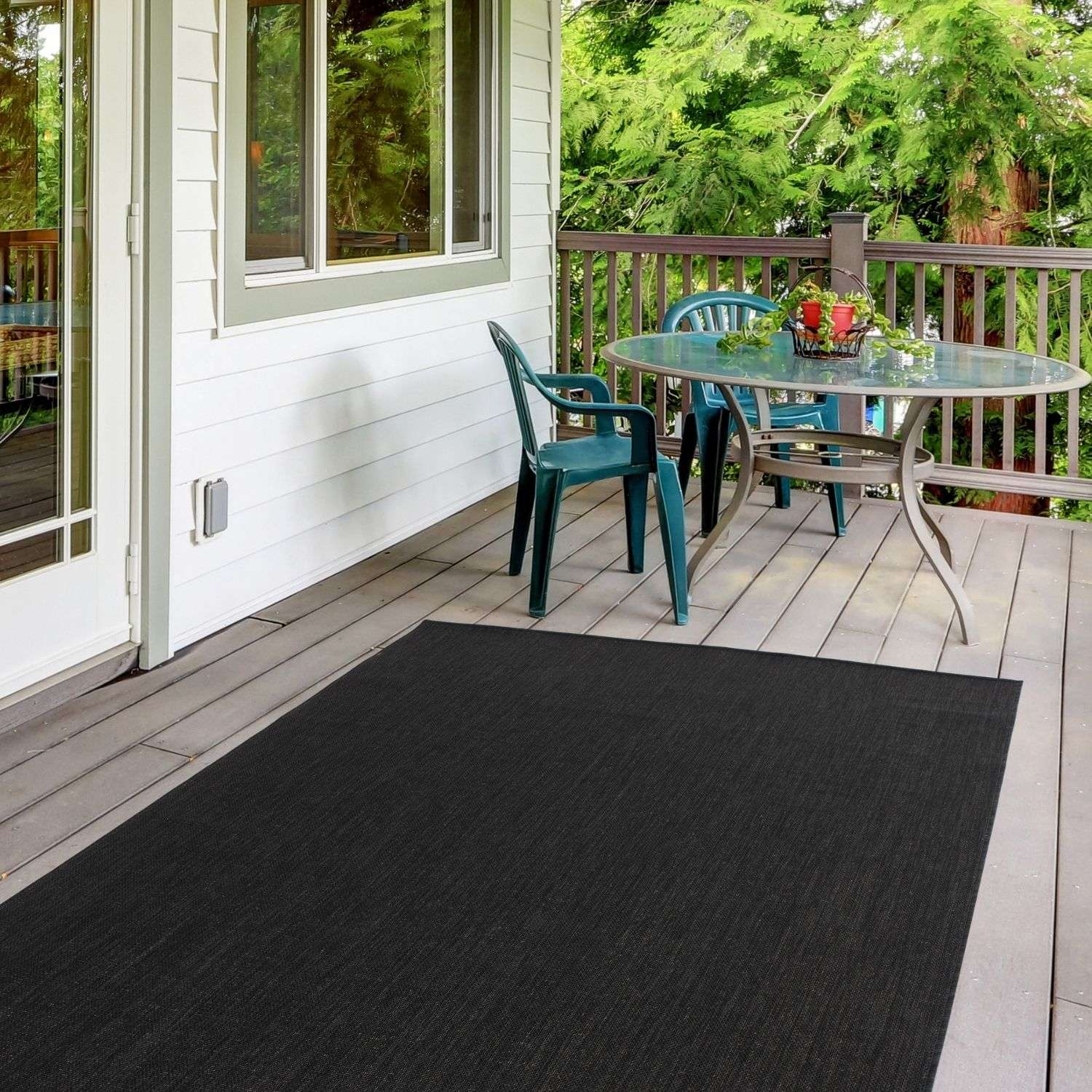 Ecology Outdoor Rug Black | 500B - PN Home