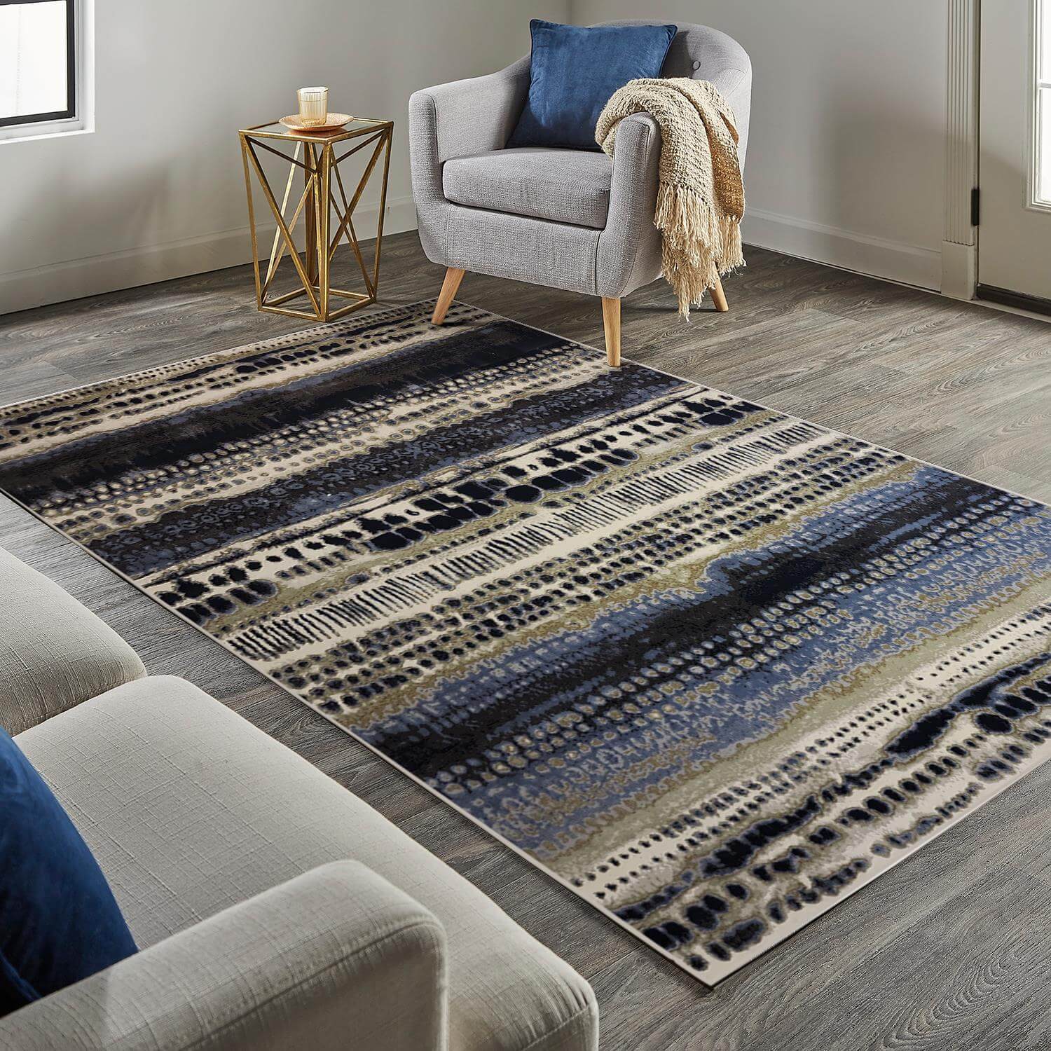 Batik Multicolour Abstract Rug - PN Home