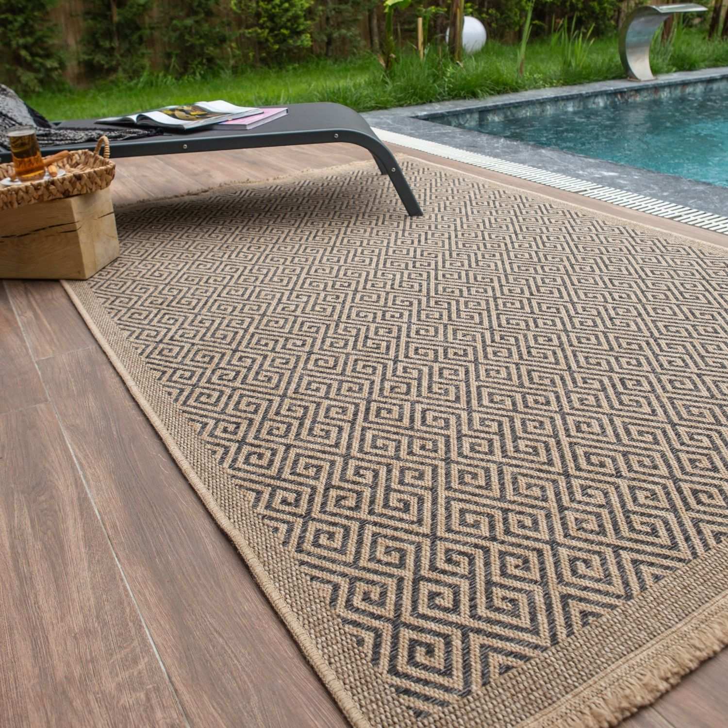 Nature Outdoor Rug Dark Grey | 5100DG - PN Home