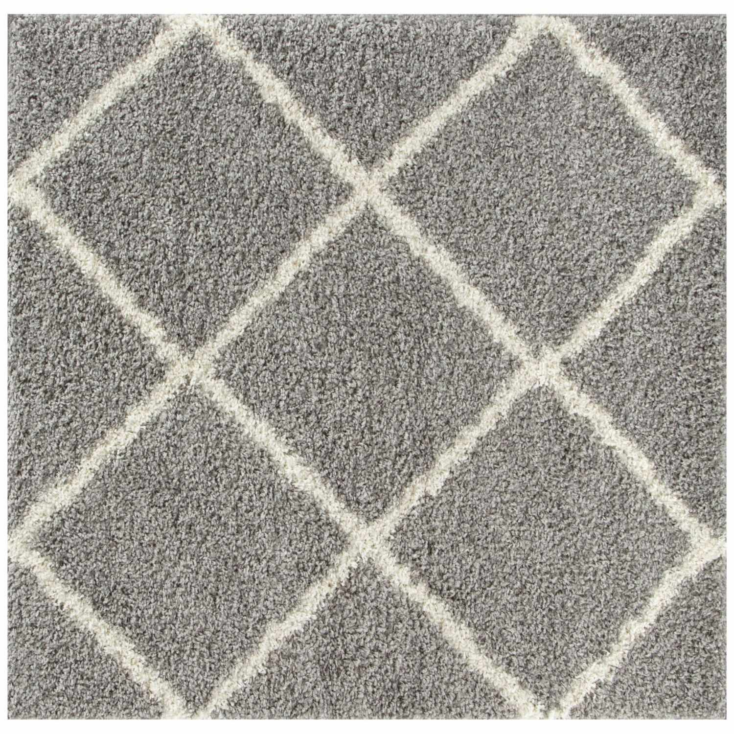 Moroccan Grey Shaggy Rug | 510 - PN Home