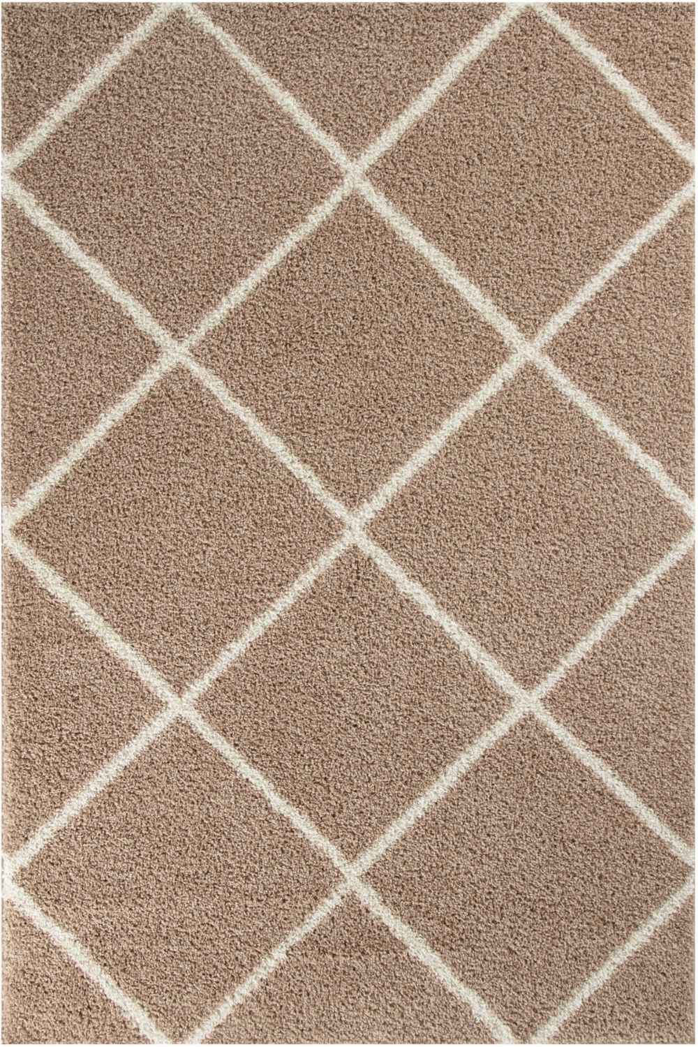 Moroccan Beige Shaggy Rug | 520 - PN Home