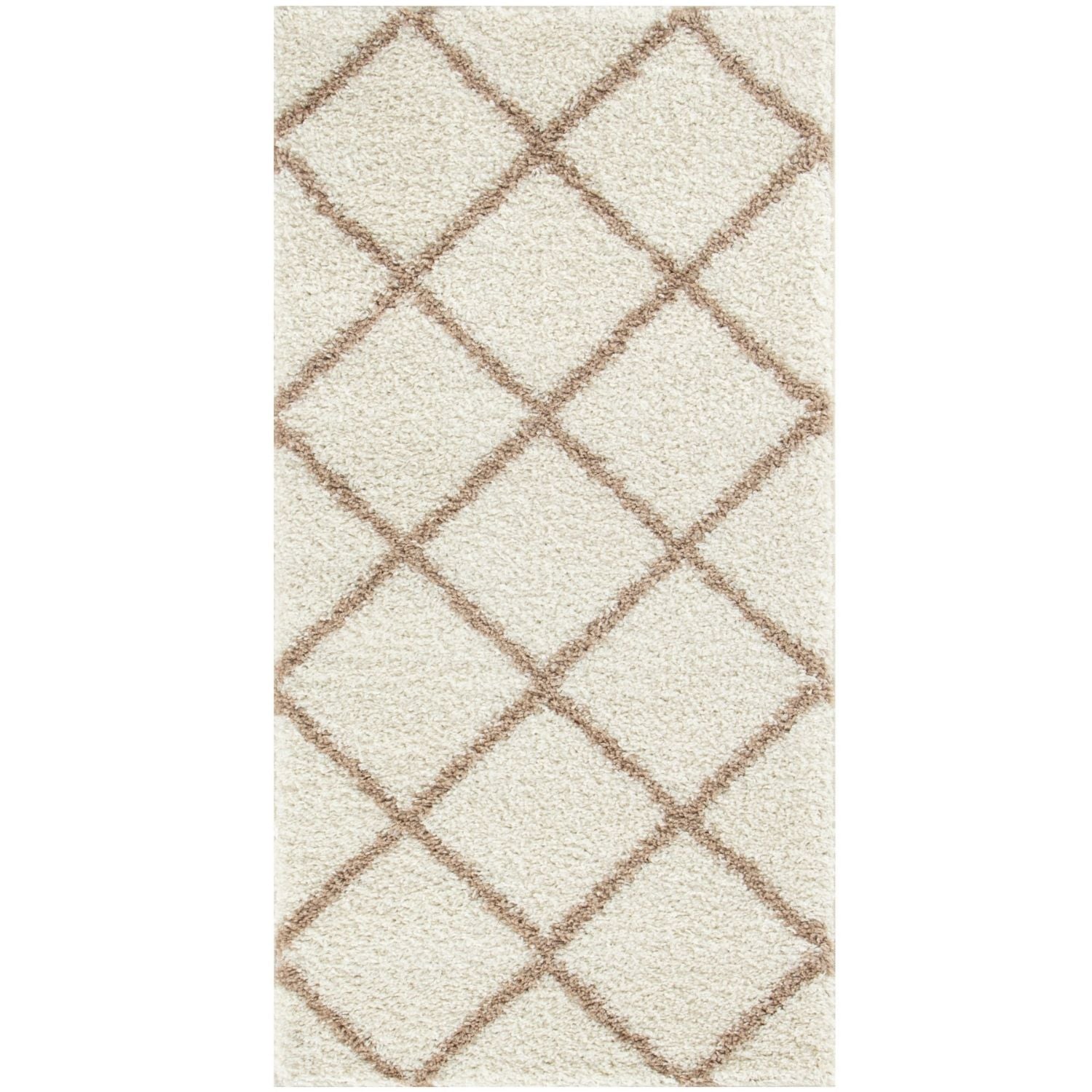 Moroccan Ivory Shaggy Rug | 530 - PN Home