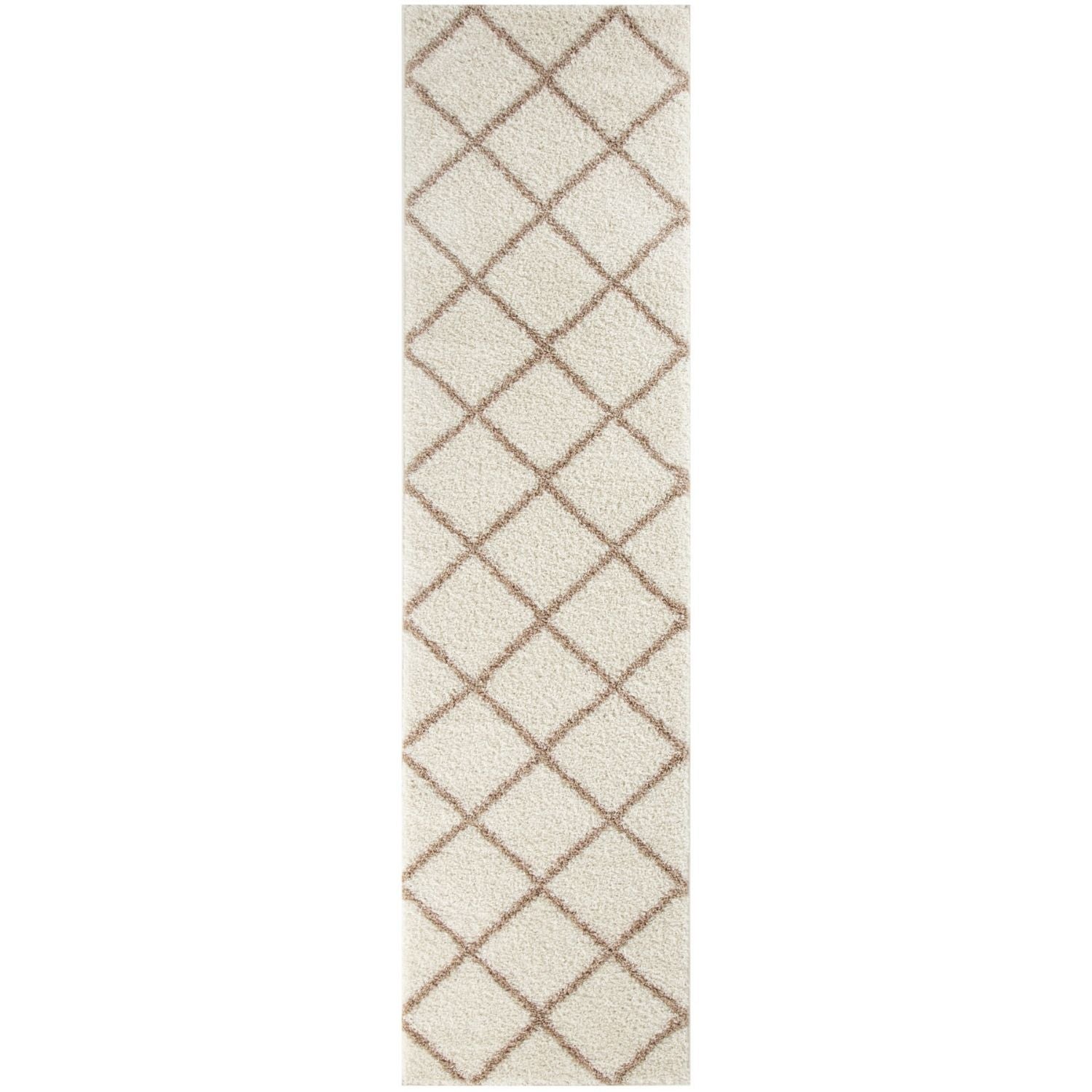 Moroccan Ivory Shaggy Rug | 530 - PN Home
