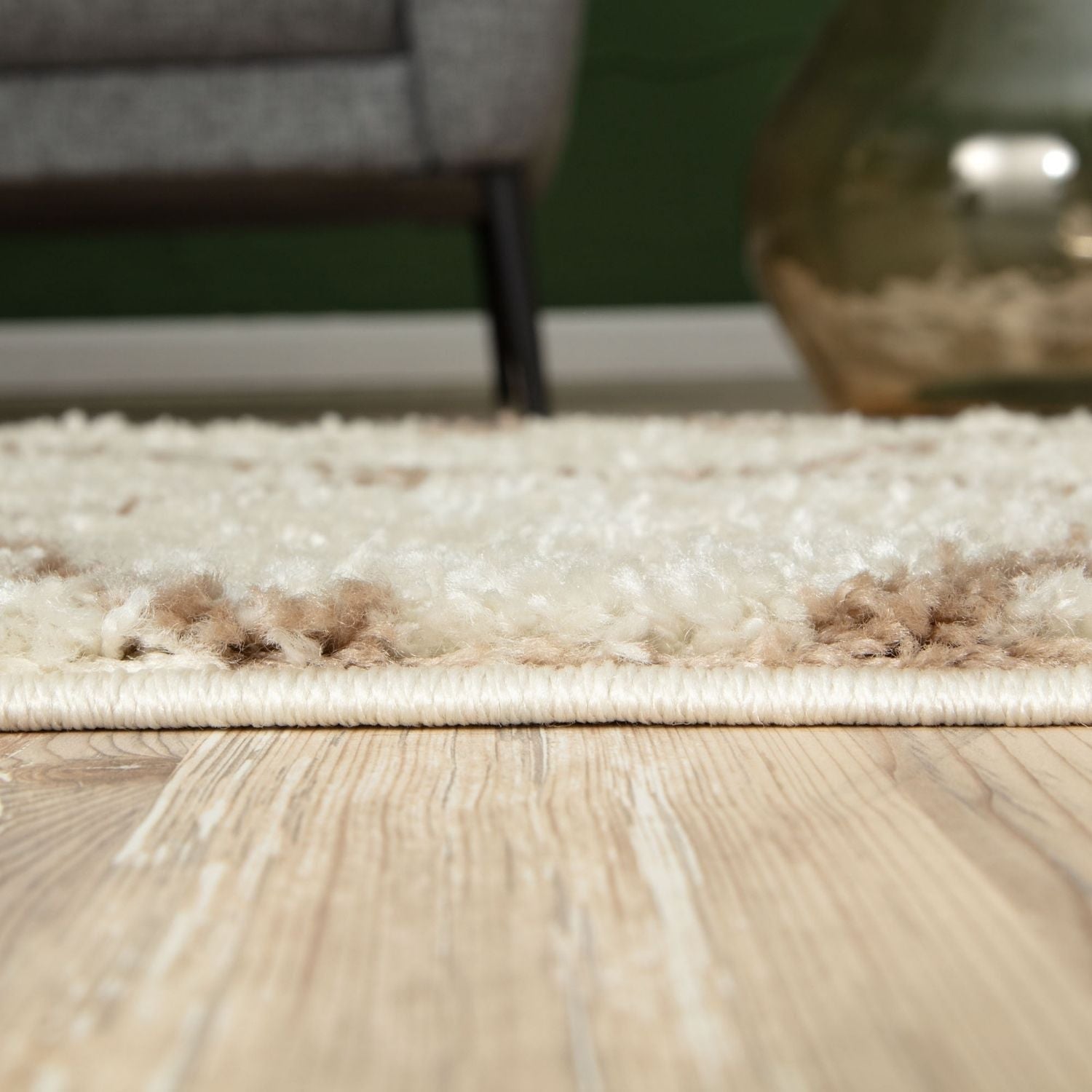 Moroccan Ivory Shaggy Rug | 530 - PN Home