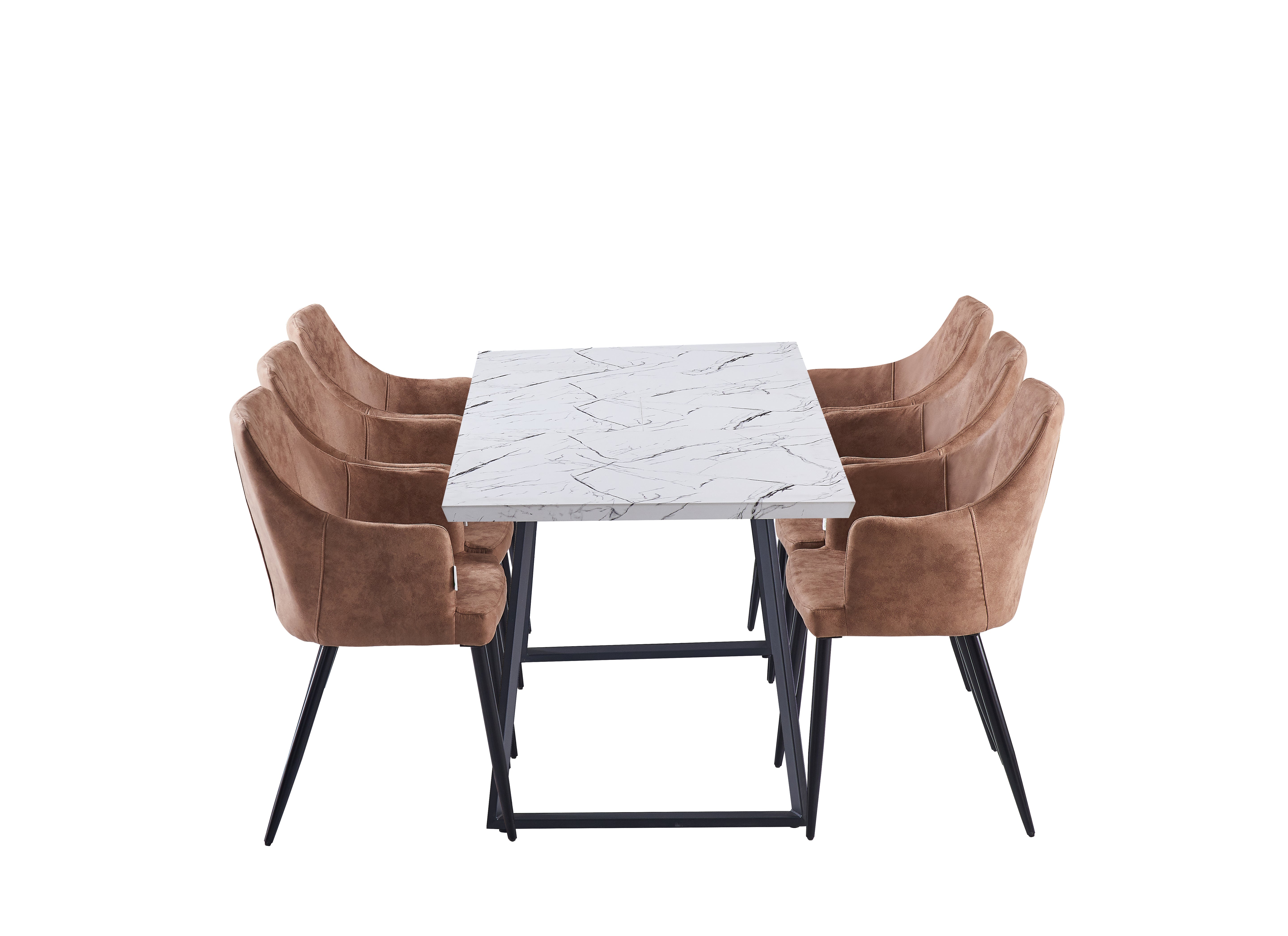 Zarah White Toga Lux Dining Set