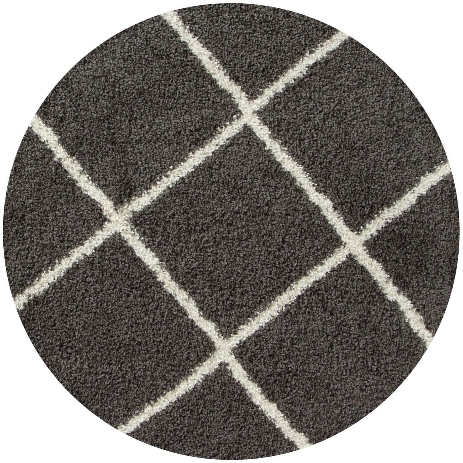 Moroccan Dark Grey Shaggy Rug | 540 - PN Home