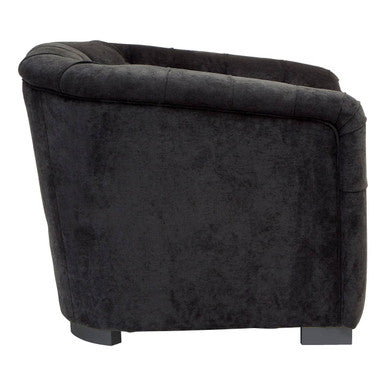 Fenton Black Fabric Armchair - PN Home