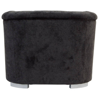 Fenton Black Fabric Armchair - PN Home