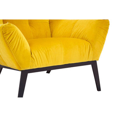 Maiko Yellow Fabric Armchair - PN Home
