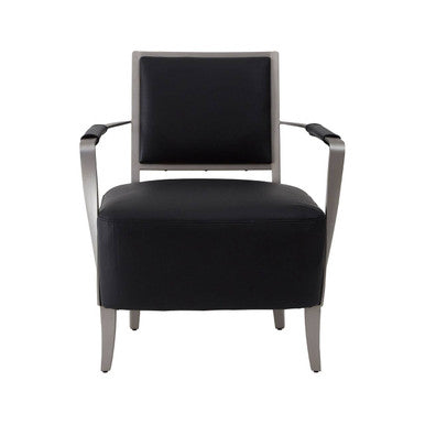 Moda Black Leather Chair