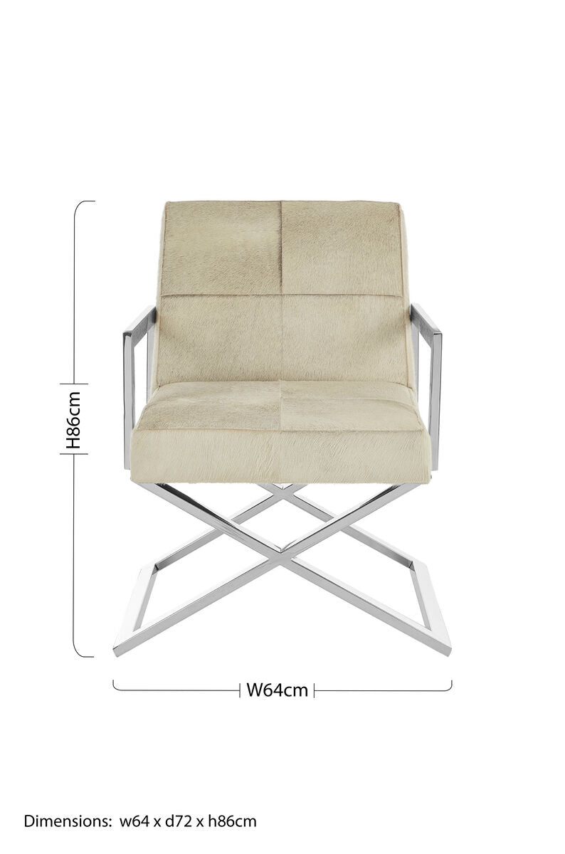 Kensington Townhouse Genuine Grey Leather Chair - PN Home