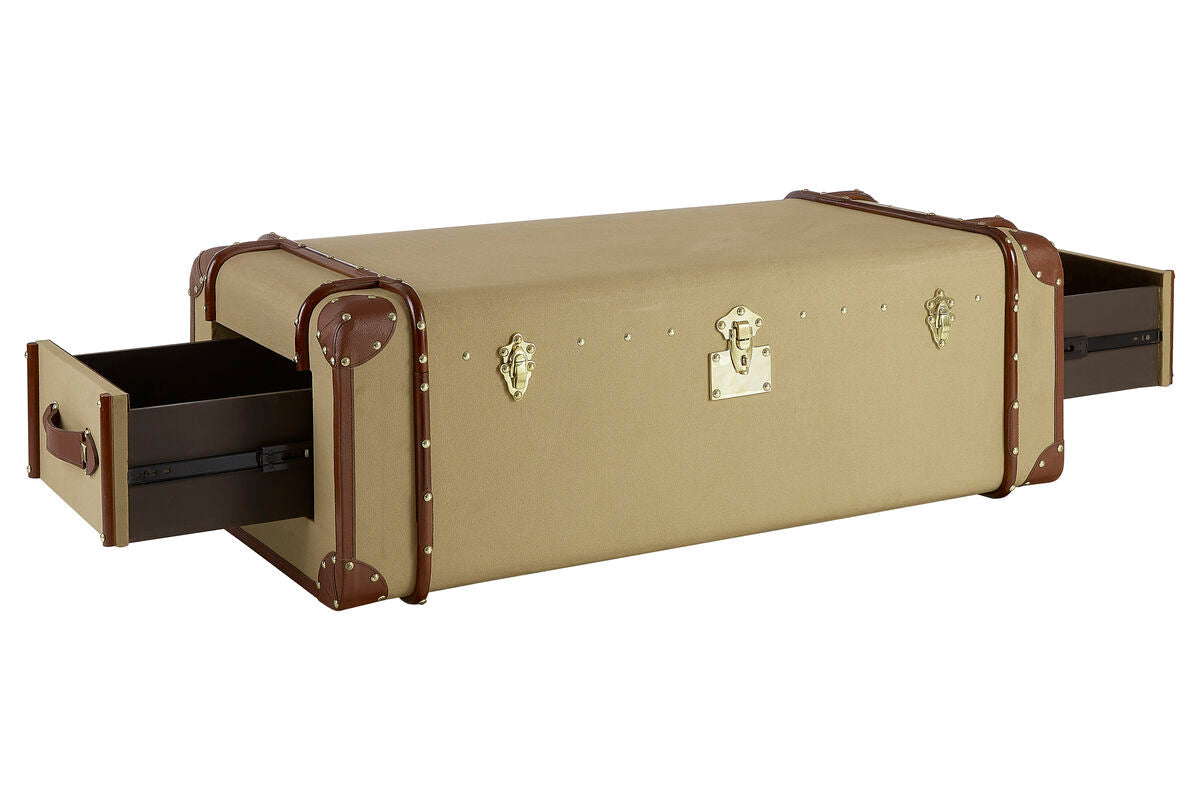 Columbus Canvas Trunk Design Coffee Table - PN Home