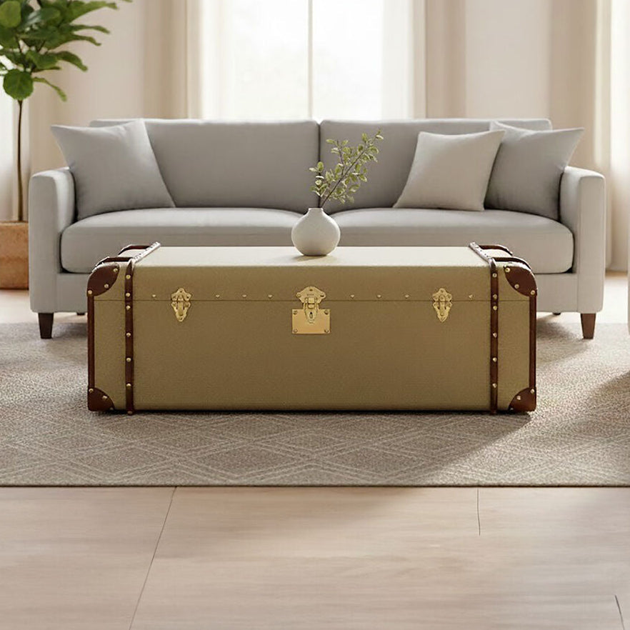 Columbus Canvas Trunk Design Coffee Table - PN Home