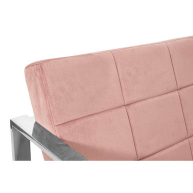 Vogue Pink Velvet Lounge Chair - PN Home