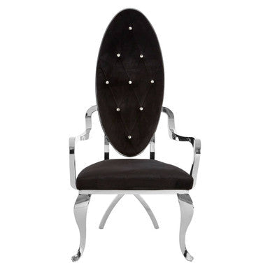 Novara Silver Baroque Chair - PN Home