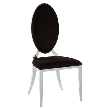 Eliza Black Velvet Dining Chair - PN Home